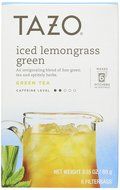 Tazo Iced Lemongrass Green Tea 6 Bags (Case of 4) 3.15oz each N3