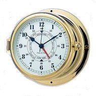 Nautical Time and Tide Clock in Solid Brass