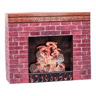 Cardboard Christmas Fireplace Prop by Shindigz