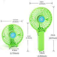 Xcellent Global Portable USB Mini Battery Fans Handheld Desktop Fan Clip Fan with Umbrella Hanging and Clip, 4inch...