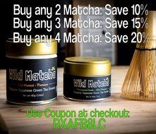 Organic Matcha Green Tea From Japan, Wild Matcha, Ceremonial Grade, JAS Organic (40 gram - 2nd Harvest Premium) N5