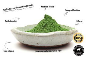 Organic Matcha Green Tea From Japan, Wild Matcha, Ceremonial Grade, JAS Organic (40 gram - 2nd Harvest Premium) N6