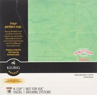 M. Block &amp; Sons 00732 "Keurig" Coffee People&reg; The Original Donut Shop&trade; Extra Bold Coffee K-Cups, Medium Roast,... N6