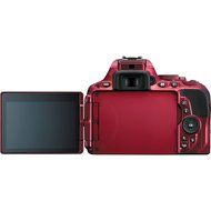 Nikon D5500 Wi-Fi Digital SLR Camera &amp; 18-55mm G VR DX II (Red) &amp; 55-300mm VR Lens + 64GB Card + Battery + Grip...