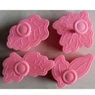 DUFUSTORE 4pcs Leaves Fondant Cake Sugarcraft Baking Cutters Decorating Mould Tool N4