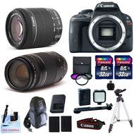 Canon EOS REBEL SL1 + Canon 18-135mm f/3.5-5.6 STM Standard Zoom Lens + 75-300mm f/4-5.6 III+ 2 32GB Transcend...