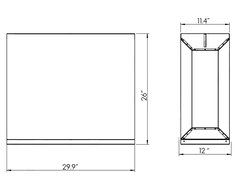 Ignis Freestanding Ventless Bio Ethanol Fireplace - Tempo N5