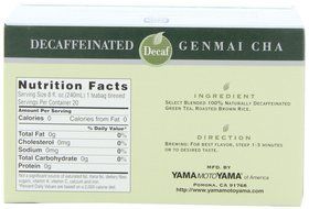 Yamamotoyama Decaffeinated Roasted Brown Rice Tea Genmai Cha, 2.19-Ounce Boxes (Pack of 6) N2