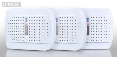 Fanhao 3PCS Renewable Mini Dehumidifier Air Dryer for Cabinet,Closet,Wet Rooms,RVs N3