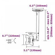 InstallerParts Flat TV Ceiling Mount 23~42" Tilt/Swivel, LCD-504A Black -- LCD LED Plasma TV Flat Panel Displays... N7