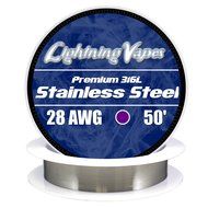 LV Stainless Steel 316L Wire 28 AWG - 50&#039;