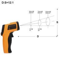 Non-Contact Digital IR Infrared Laser Point Thermometer Temperature Meter Gun N5