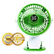 Powerful Clip On Fan ClipGrip With a Lifetime Guaranty, Battery Operated Portable &amp; Rechargeable, White Noise... N7
