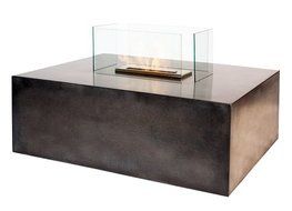 Bioflame Blocco 17000BTU 16" Burner Freestanding Fireplace