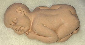 Design 559 Sleeping Baby Shape Silicone Mold,Sugar Mold, Chocolate Mold,Soap Mold, Cake Decoration Tool N6