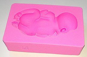 Design 559 Sleeping Baby Shape Silicone Mold,Sugar Mold, Chocolate Mold,Soap Mold, Cake Decoration Tool N7