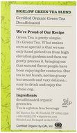 Bigelow Decaffeinated Organic Green Tea, 40 Count Box N5
