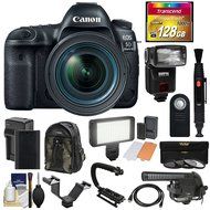 Canon EOS 5D Mark IV 4K Wi-Fi Digital SLR Camera &amp; 24-70mm f/4L IS USM Lens + 128GB CF Card + Battery &amp; Charger...