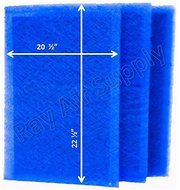 Dynamic Air Cleaner Replacement Filter Pads 22 x 25 Refills (3 Pack) N2