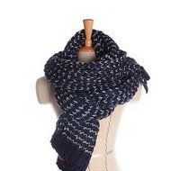 KAKA(TM) Women's Korean Artistic Stylish Winter Grid Knitting Wool Lovers Oversized Shawl Scarves N9