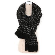 KAKA(TM) Women's Korean Artistic Stylish Winter Grid Knitting Wool Lovers Oversized Shawl Scarves N10
