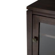 Simpli Home Cosmopolitan Wide TV Media Stand, 72&quot;, Coffee Brown N5