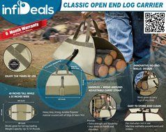 Yes4All InfiDeals Best Wood Bag - Premium Quality Firewood Carrier with Durable Material - &sup2;0SMJR N12