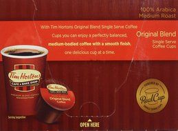 Tim Hortons Single Serve Coffee Cups, Regular (24 Count) (8.89oz) N7