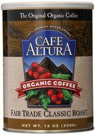 Cafe Altura Ground Organic Coffee, Regular Roast, 12 Ounce (Pack of 3) N30
