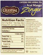 Celestial Seasonings Acai Mango Zinger Tea Bags - 20 ct N5