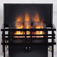 Rasmussen 15-inch Chillbuster Fireplace Set With Vent Free Propane Coalfire Americana Style Basket Burner - Manual...