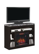 ClassicFlame 23MM1824-X445 Adams TV Stand for TVs up to 50&quot;, Coffee Black (Electric Fireplace Insert sold separately) N2