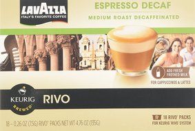 Lavazza Decaf, Espresso Packs for Keurig Rivo Systems(4.76 oz)(Pack of 4) N5