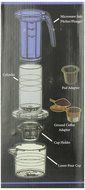Cafejo My French-Press with K-Cup Pod and Ground Coffee Adaptors Plus, Various Coffee Samples N6