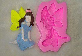 Design 232 The Fairy Angel 3D Silicone Fondant Mold, Cake Decoration Tool, Food Grade Material N2