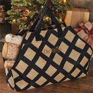 Jute Log Carrier - Black N3