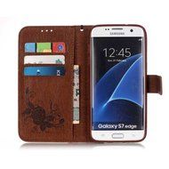 Samsung Galaxy S7 Edge Case, UNEXTATI Wallet Case for Samsung Galaxy S7 Edge, PU Leather Case with Wrist strap... N88