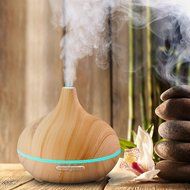 Homeful Aroma Essential Oil Diffuser 300ml Upgraded Version Wood Grain Ultrasonic Cool Mist Humidifier for Home... N7