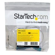 StarTech.com 1 Port USB to Null Modem RS232 DB9 Serial DCE Adapter Cable with FTDI, Black (ICUSB232FTN ) N12
