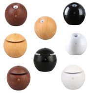 Vintage USB Essential Oil Aroma Diffuser Ultrasonic Humidifier Air Purifier Mist Atomizer - Brown Wooden Grain... N20