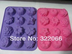 Silicone Mold Factory Wholesale Flower Shape Muffin Case Candy Jelly Ice Cake Silicone Soap Mold Silicone Cake...