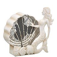 2 Speed Portable Mermaid Figurine Fan, White