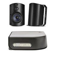 Polk Audio Atrium 6 Outdoor Speaker, 50Hz-27kHz, Pair, Black - Bundle With Polk Audio Omni A1 75W 2-Channel Wireless...