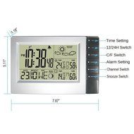 DYKIE RS8718E3 Wireless Weather Forecaster with Indoor Outdoor Temperature, Humidity Monitor, Remote Sensor and... N2