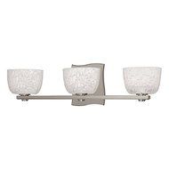 Hudson Valley Lighting Cove Neck 3-Light Vanity Light - Satin Nickel Finish with Clear/White Glass Shade by Hudson...