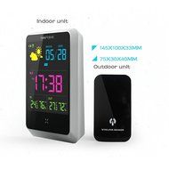 Weather Station Alarm Clock Wireless Indoor/Outdoor with Temperature/Humidity/Forecast N3