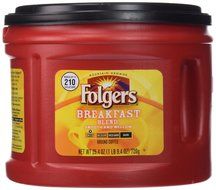 Folgers Breakfast Blend Ground Coffee, 25.4 oz N8