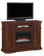 ClassicFlame 26MM2490-C233 Montgomery TV Stand for TVs up to 60&quot;, Vintage Cherry (Electric Fireplace Insert sold...