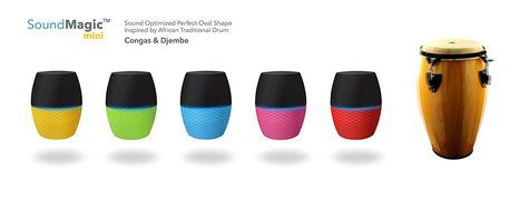 Latte RS217GRN SoundMagic mini Color Changeable Portable Bluetooth Speaker with a Built-in Speaker (Green) N3