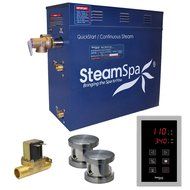 Steam Spa OAT1050BN-A Oasis 10.5 KW Quick Start Acu-Steam Bath Generator Package with Built-In Auto Drain, Brushed...